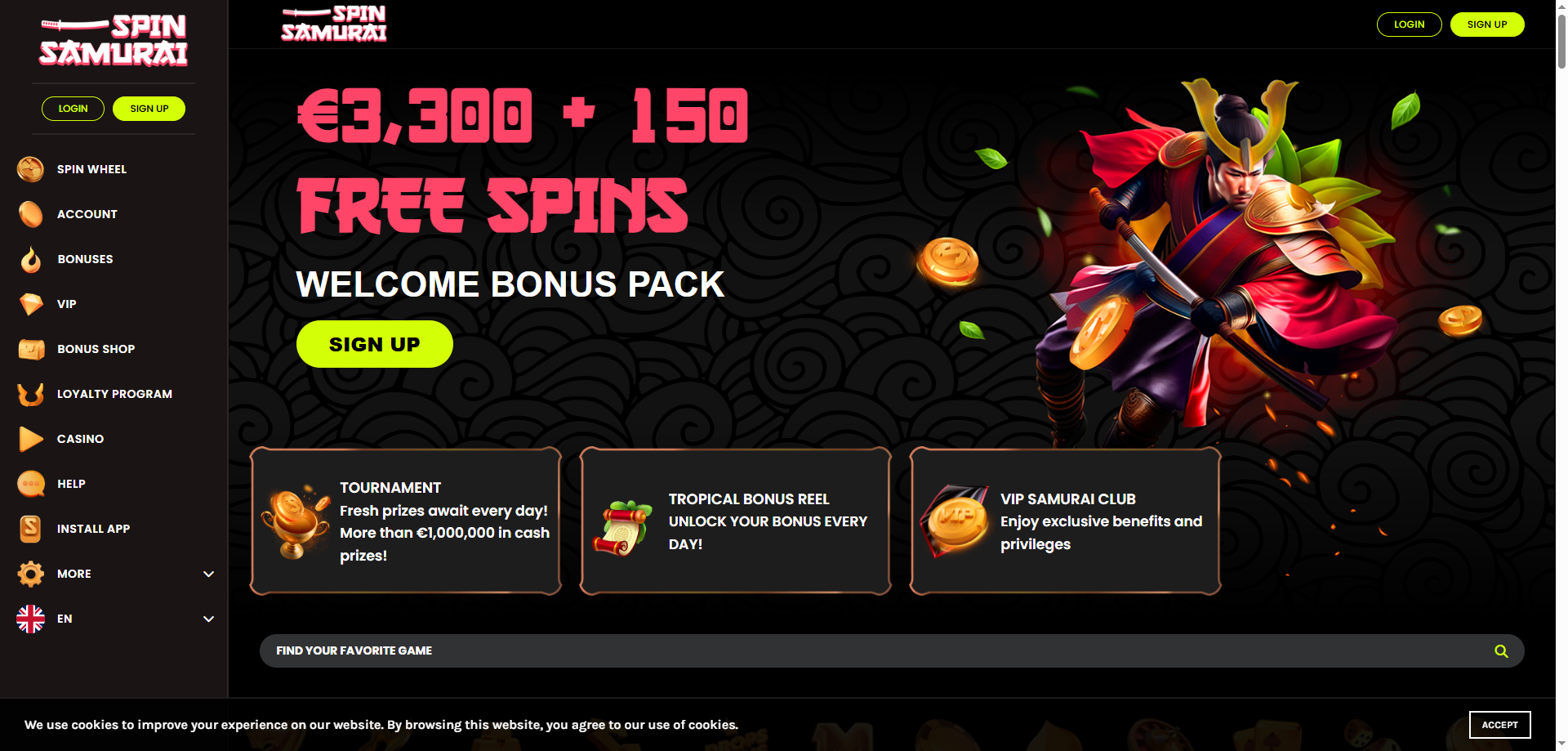 Spin Samurai Casino